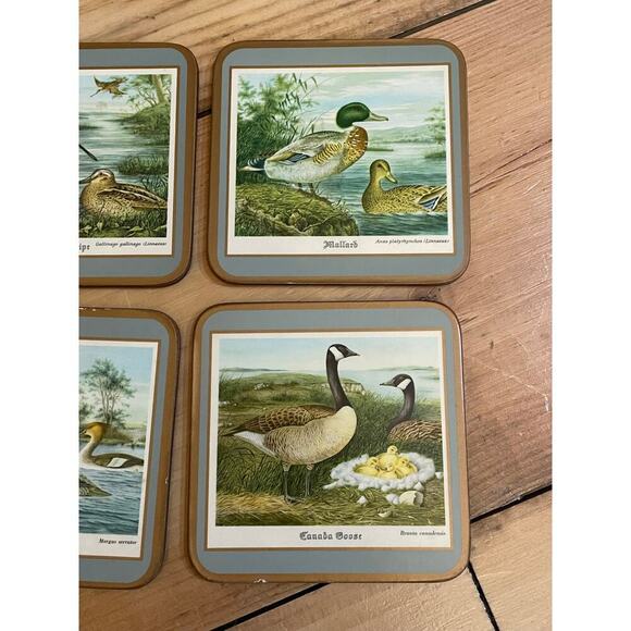 Vintage set of 6 Pimpernel Drink Coasters. Ducks. Waterfowl. Made in England - Picture 3 of 5